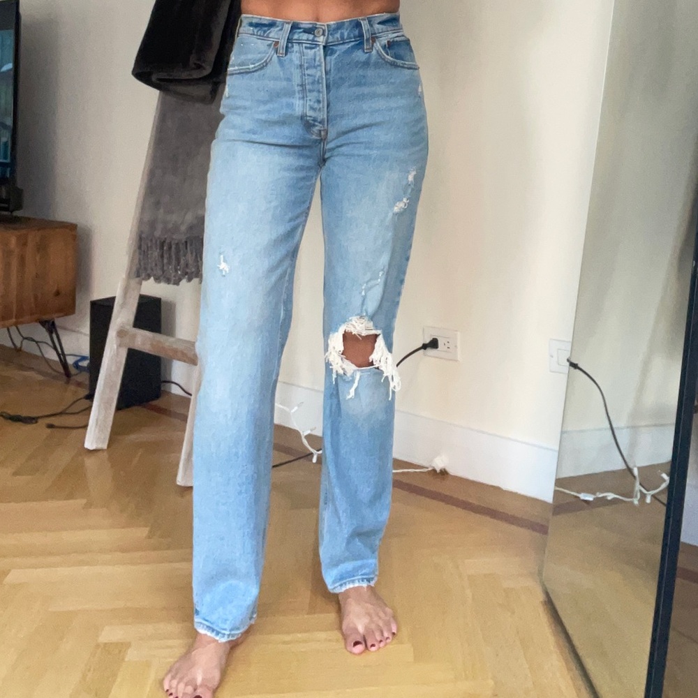 Abercrombie High Rise Dad Jeans - Picture 9 of 9